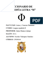 Diccionario filosofía letra M