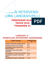 Pelan Intervensi Lima Langkah Pendidikan Islam 3c Sederhana & Halus