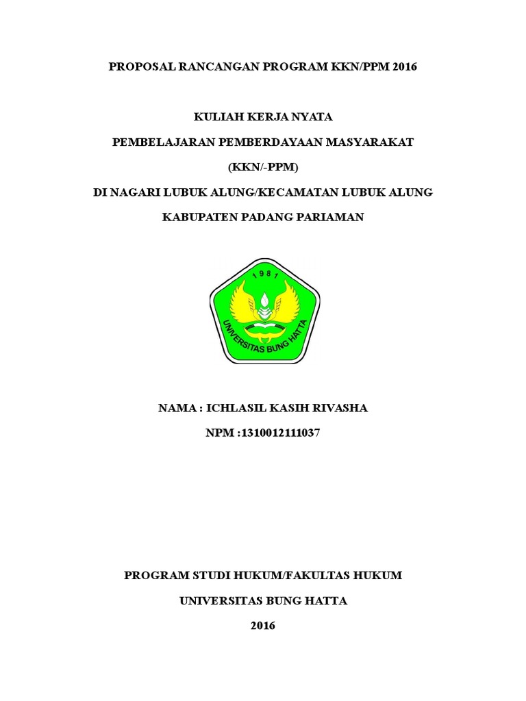 Proposal KKN Pemberdayaan Masyarakat 2016 | PDF | Karier & Perkembangan ...