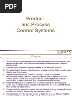 Creating Product and Process Control Systems