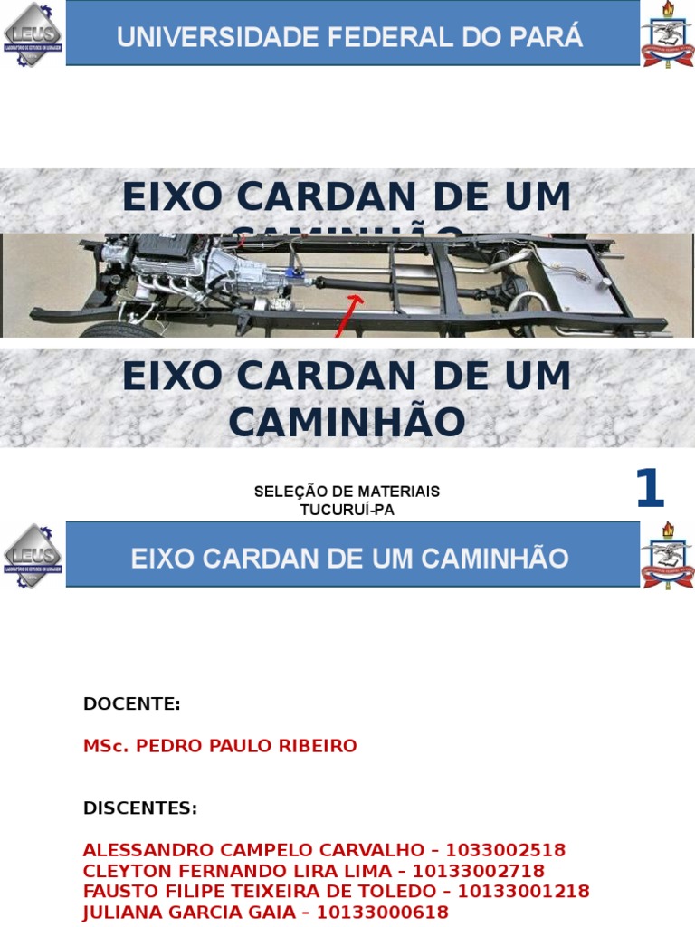 Seleção de Materiais para Eixo Cardan | PDF | Aço | Liga
