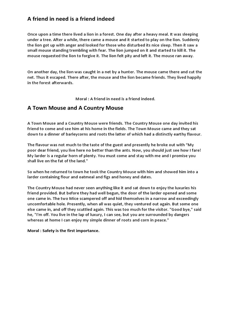 English Short Stories For Beginners