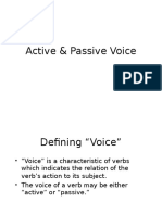 Active & Passive Voice Updated