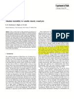 Kyle, Sreenivasan, Raghu - Absolute Instability in Variable Density Round Jets (1989)