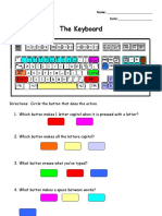 Keyboard Worksheet