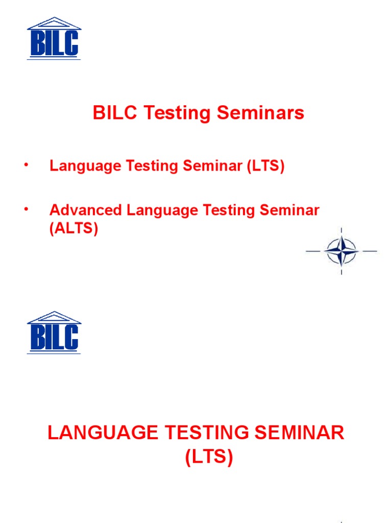 Bil C Testing Seminars Jan 10 Test | PDF