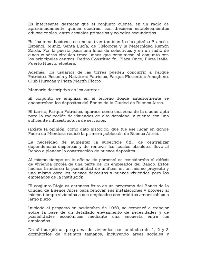 Viviendas en Conjunto Rioja, La Rioja | PDF | Buenos Aires | Hormigón ...