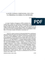A ACÇÃO CATÓLICA PORTUGUESA (1933-1974) E A PRESENÇA DA IGREJA NA SOCIEDADE - PAULO FONTES 