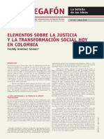 ORDÓÑEZ - Elementos Sobre La Justicia y La Transformación Social en Colombia