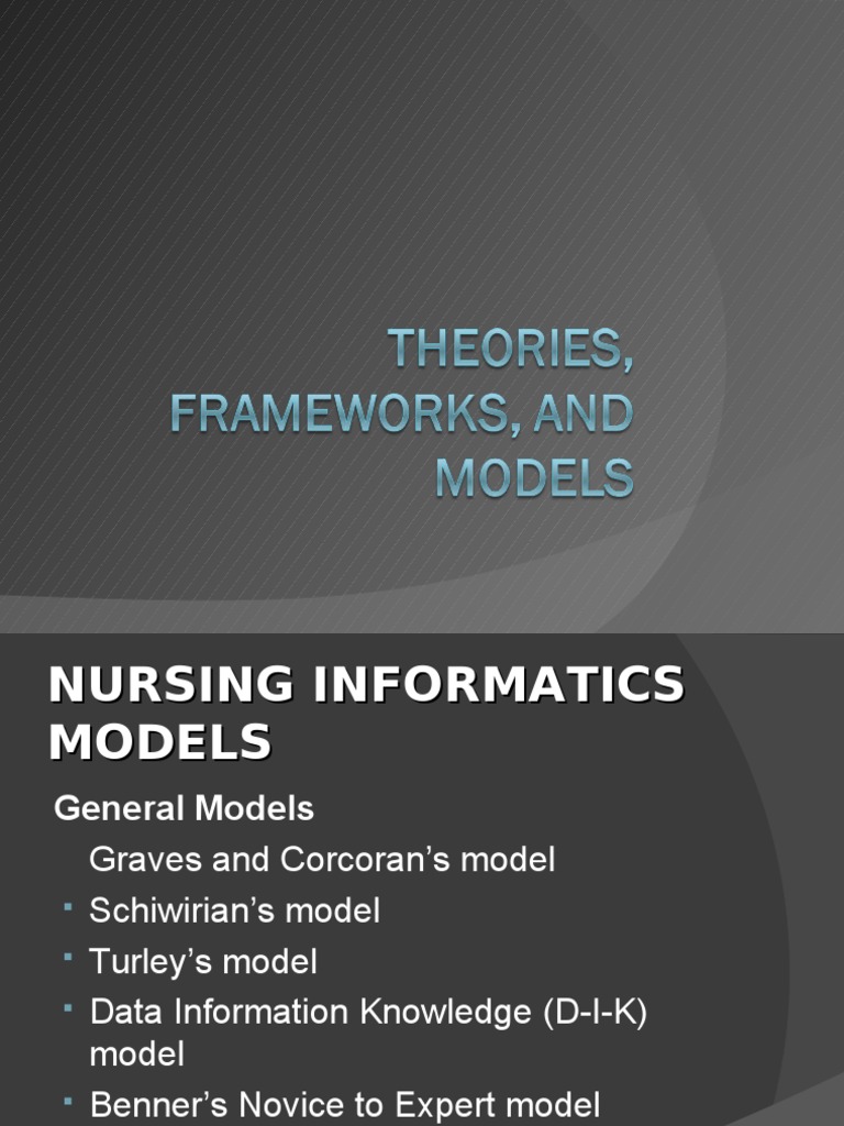 Nursing Informatics Models Overview | PDF | Expert | Health Care