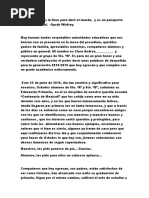 Palabras de Despedida Maestra jubilada