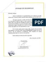 Mensaje de Seguridad Julio 2011 PDF