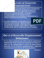 1 Introducción General Al Desarrollo Organizacional