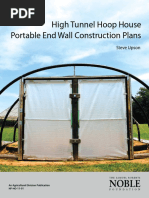 High Tunnel Hoop House Portable End Wall Construction Plans by Steve Upson