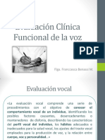 Evaluación Clínica Funcional de La Voz PDF