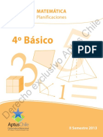 Matematica Planificaciones 4to Basico