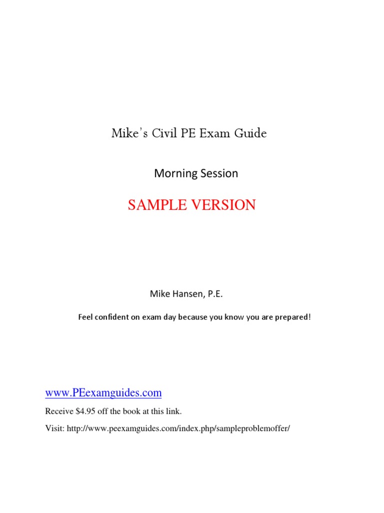 READ. Mikes - Civil - Pe - Exam - Guide - Book - Sample PDF | PDF ...