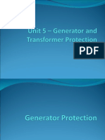Unit5 - Generator and Transformer Protection