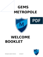 Gems Metropole Welcome Booklet