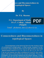 Extension Lectures ( Connectedness and Disconnectedness in topological spaces)