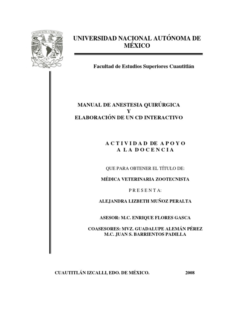 Manual De Anestesia Quirurgica - 