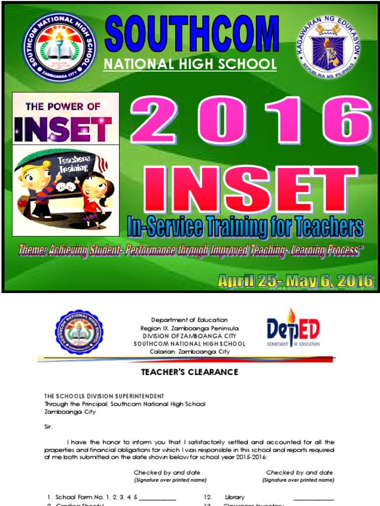 INSET Tarpaulin Design for Schools | PDF | Schools | Further Education