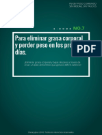 Cómo eliminar grasa corporal y perder peso en los próximos días.