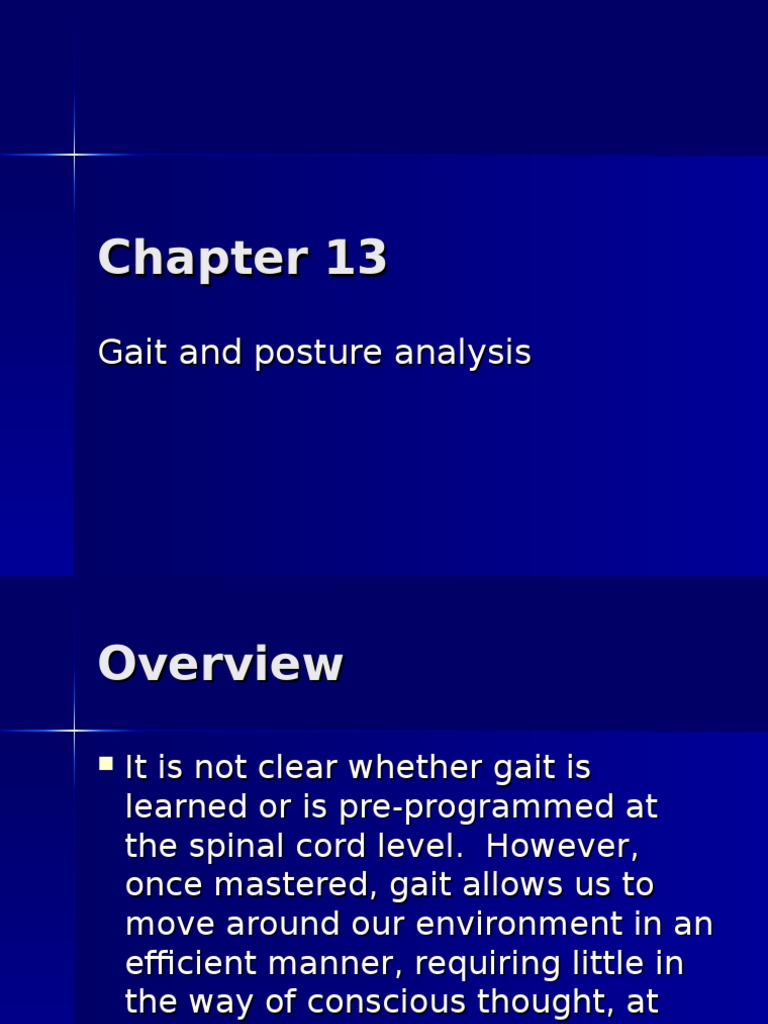 Gait and Posture Analysis Overview | PDF | Foot | Pelvis