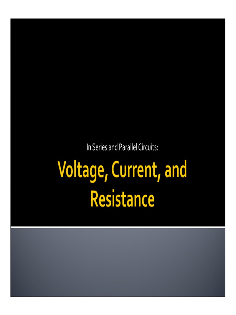 Understanding Circuits An InDepth Explanation of Voltage, Current