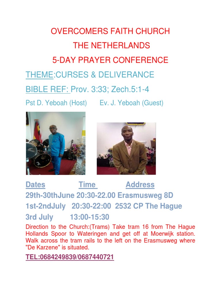 5-Day Prayer Conference on Deliverance | PDF | Religion & Spirituality