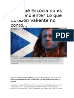 Por Qué Escocia No Es Independiente