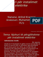 Njohuri PR Instalimet Elektrike - Arlind Krasniqi