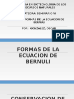 Formas de La Ecuacion de Bernuli