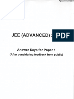 JEE Advanced 2015 Question Paper With Answers - Paper 1