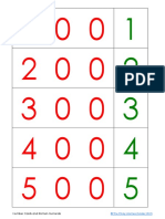 Number Cards and Roman Numerals