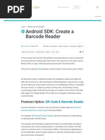 Android SDK - Create A Barcode Reader PDF