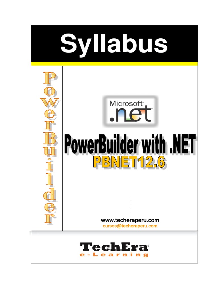 Curso PowerBuilder 12.6 y .NET | PDF | Marco de software | Informática