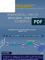 2 Reservorios Linea de Impulsion Diametro Economico