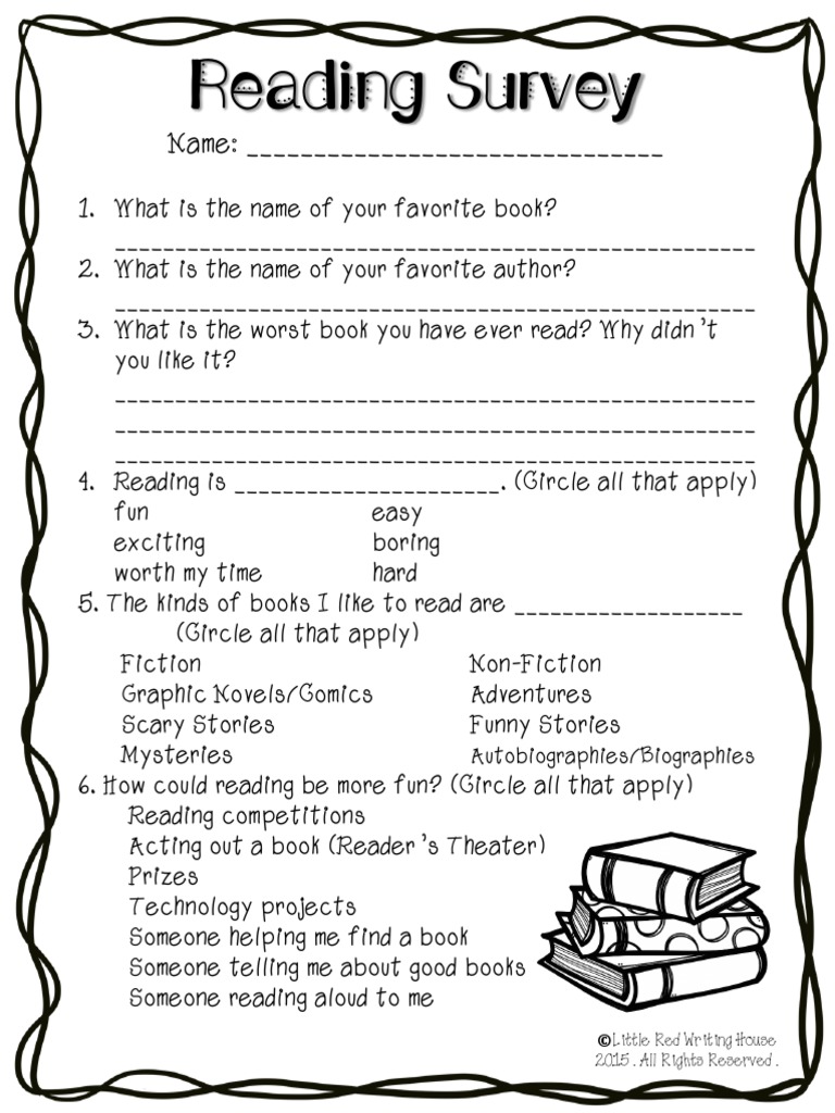 Youth Reading Preferences Survey | PDF
