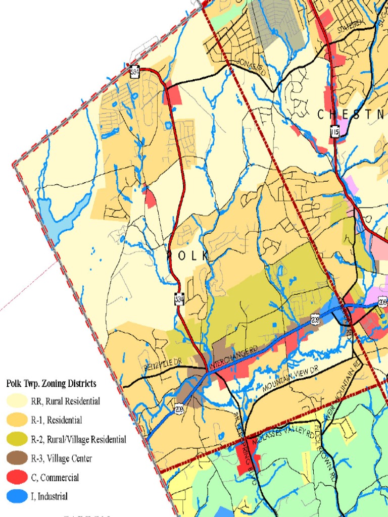 Polk Township Zoning Map