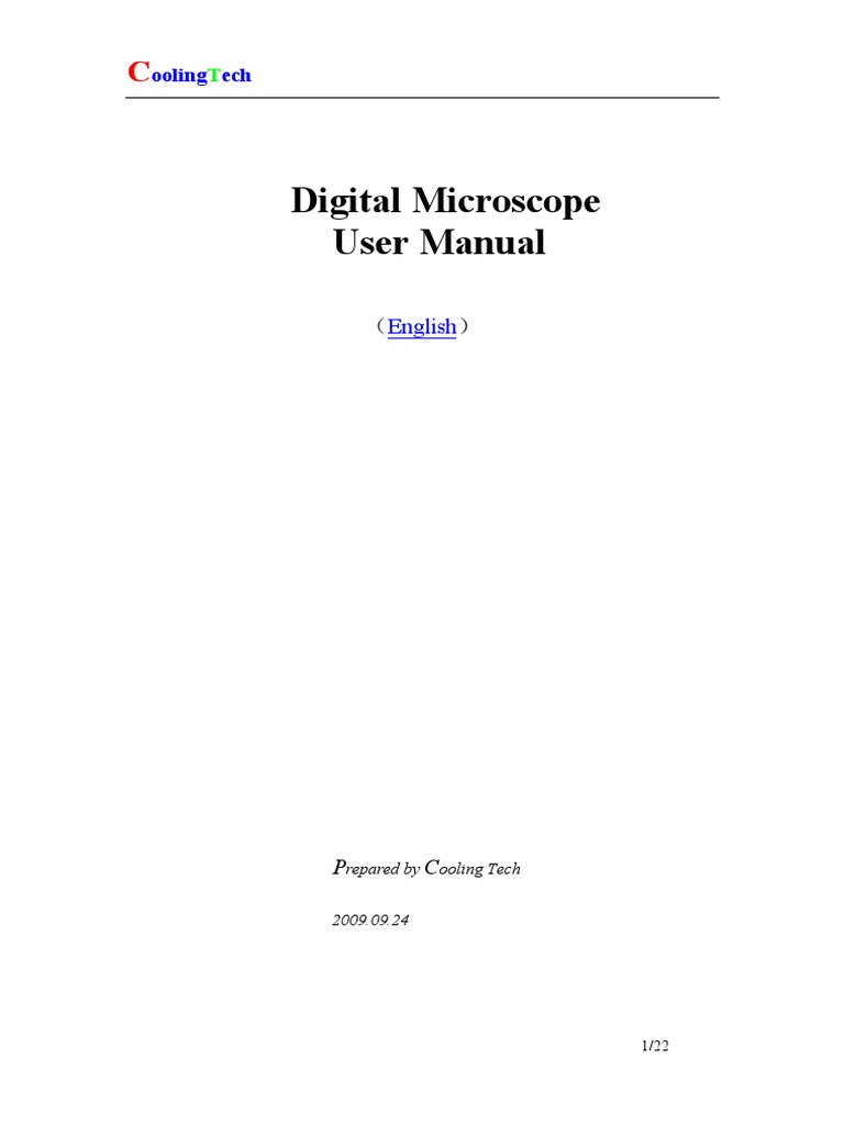 U500X Digital Microscope Manual | PDF | Usb | Icon (Computing)