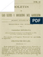 Mc0018158. Boletin de Leyes y Decretos Del Gobierno. Santiago, Diciembre de 1891