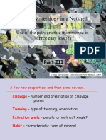 Optical Mineralogy in A Nutshell: Use of The Petrographic Microscope in Three Easy Lessons