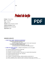 Proiect Didactic Subiect Predicat