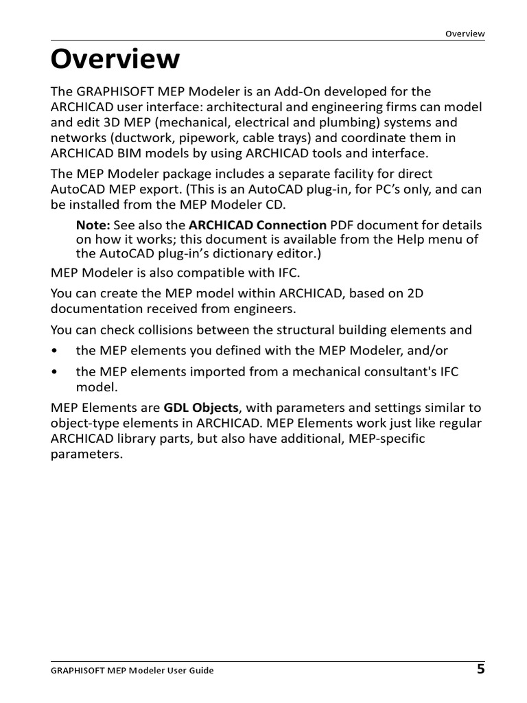 GRAPHISOFT MEP Modeler Overview | PDF | Duct (Flow) | Dialog Box