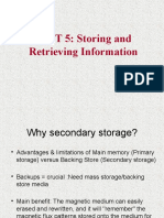 UNIT 5: Storing and Retrieving Information