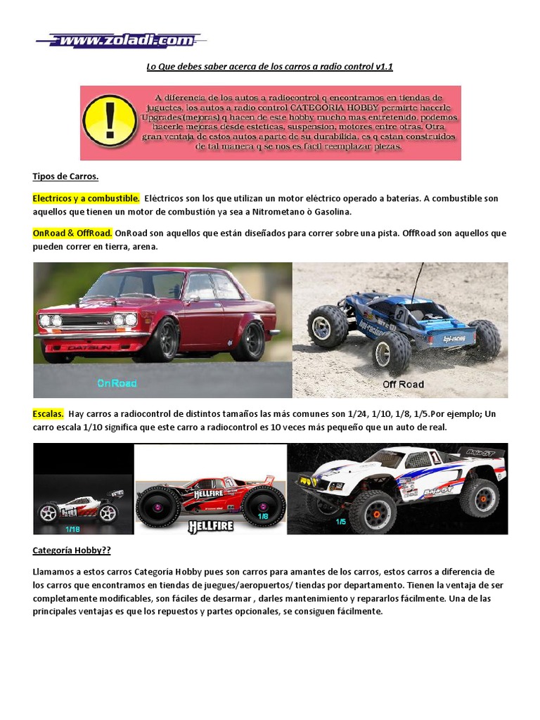 carros de radiocontrol