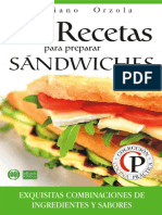 Recetas para Sandwiches