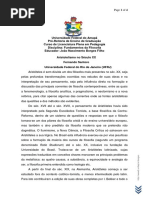 Aristotelismo No Século XX