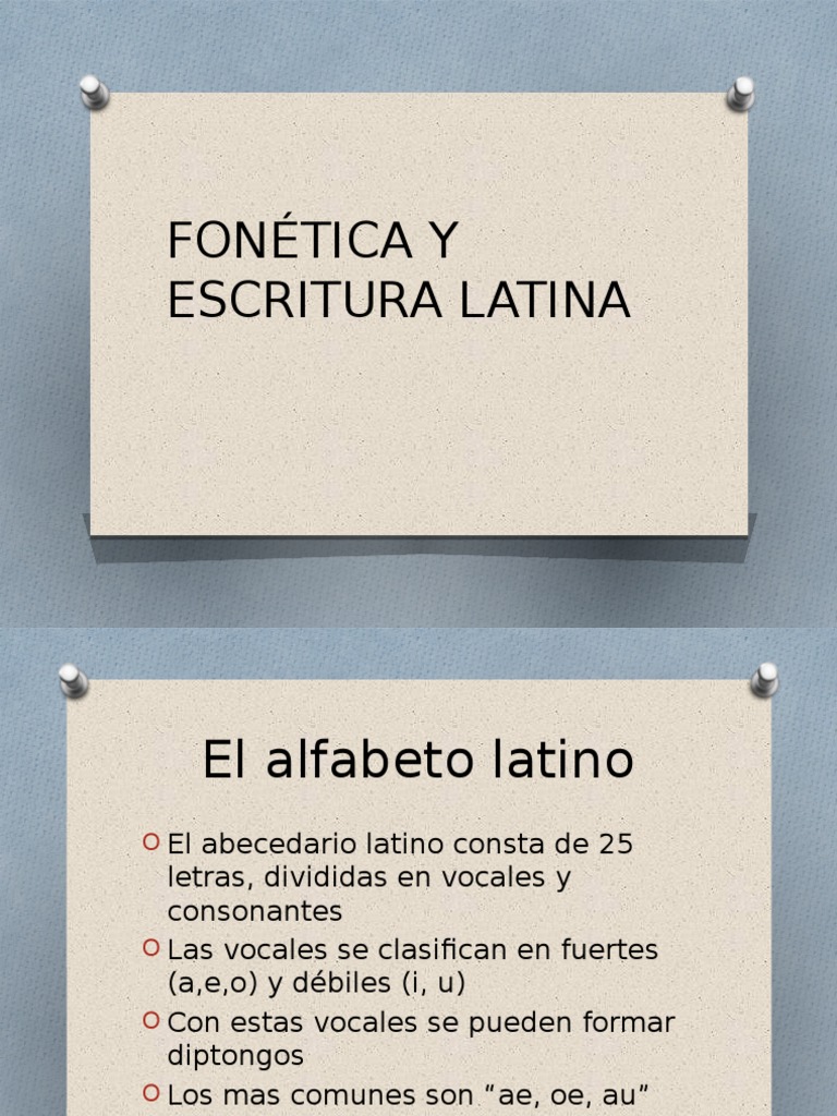 Fonética Y Escritura Latina Pdf Escritura Latina Alfabeto